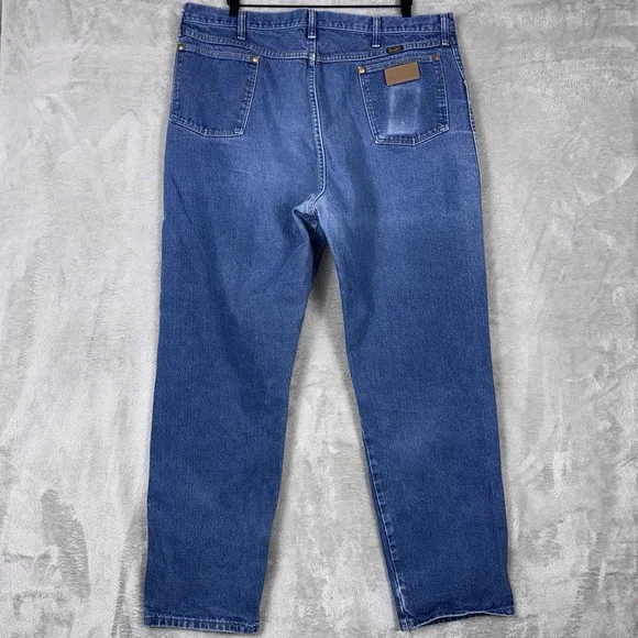 Vintage Wrangler Jeans Mens 40x32 Blue Denim 31MWZPW Relaxed Cowboy Cut Made USA - Picture 11 of 13